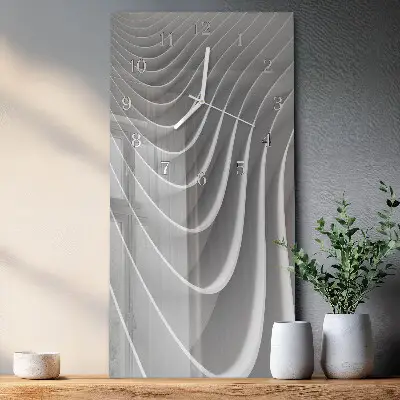 Horloge murale en verre rectangulaire Abstraction