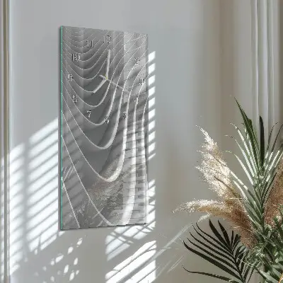 Horloge murale en verre rectangulaire Abstraction