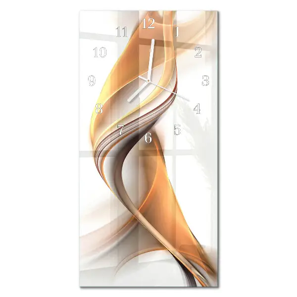 Horloge murale en verre rectangulaire Abstraction