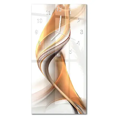 Horloge murale en verre rectangulaire Abstraction