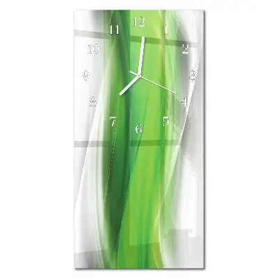 Horloge murale en verre rectangulaire Abstraction