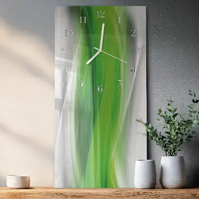 Horloge murale en verre rectangulaire Abstraction
