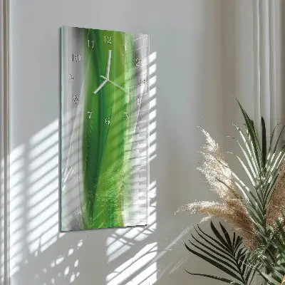 Horloge murale en verre rectangulaire Abstraction