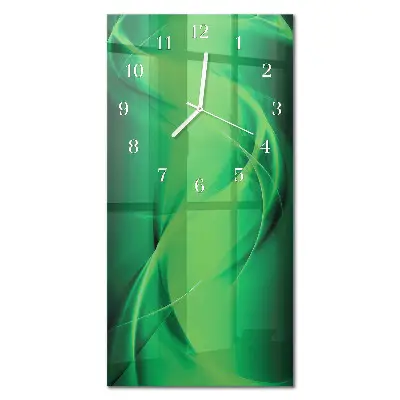 Horloge murale en verre rectangulaire Abstraction