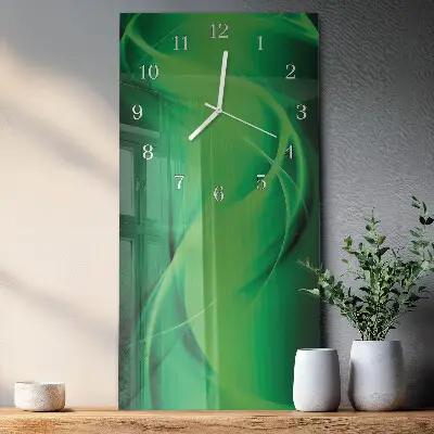 Horloge murale en verre rectangulaire Abstraction