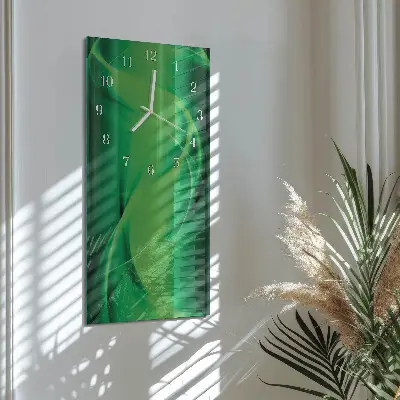 Horloge murale en verre rectangulaire Abstraction