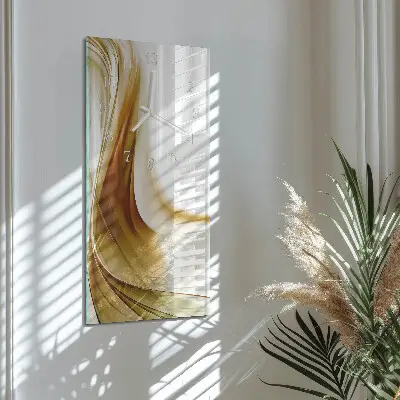 Horloge murale en verre rectangulaire Abstraction