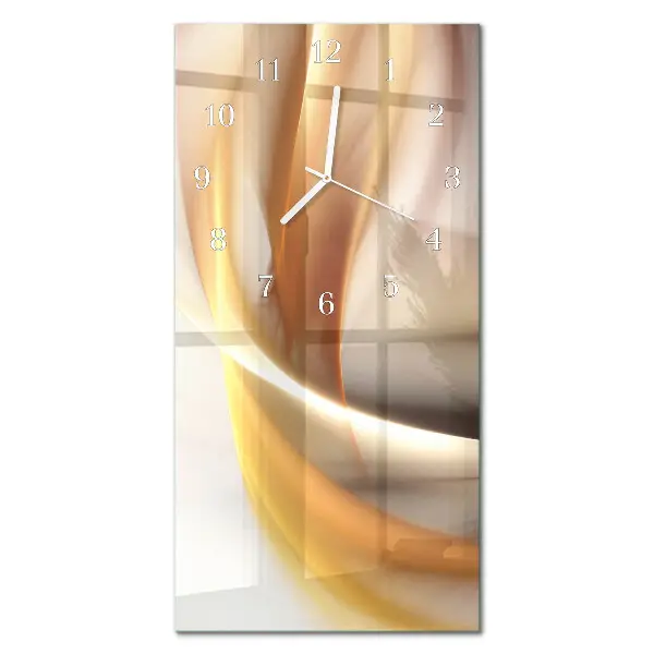 Horloge murale en verre rectangulaire Abstraction
