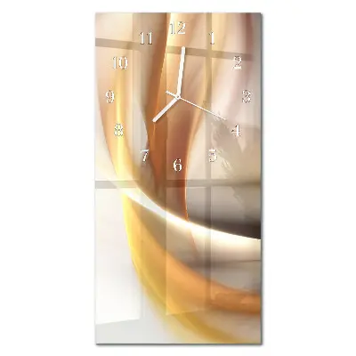 Horloge murale en verre rectangulaire Abstraction