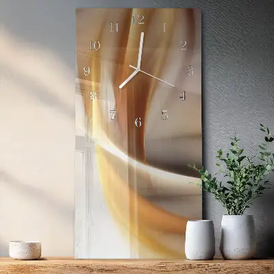 Horloge murale en verre rectangulaire Abstraction