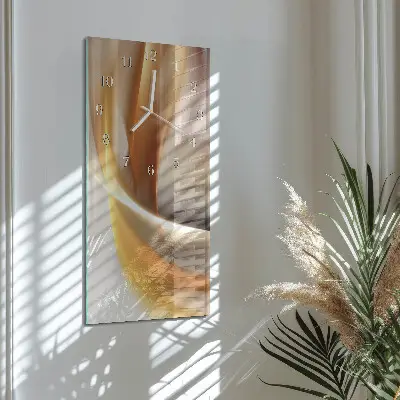 Horloge murale en verre rectangulaire Abstraction