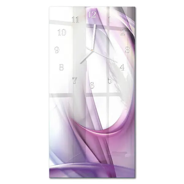 Horloge murale en verre rectangulaire Abstraction