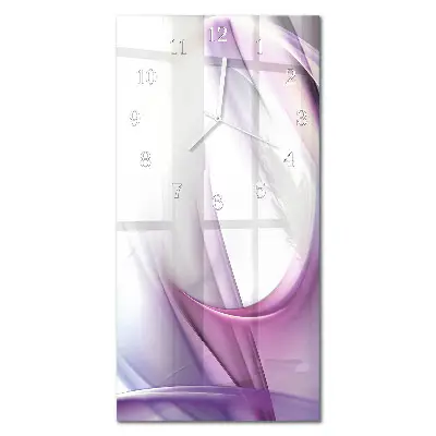 Horloge murale en verre rectangulaire Abstraction
