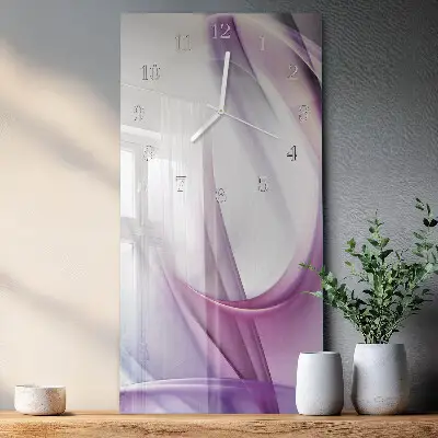 Horloge murale en verre rectangulaire Abstraction