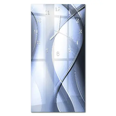 Horloge murale en verre rectangulaire Abstraction