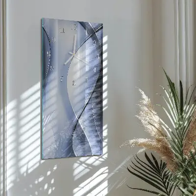 Horloge murale en verre rectangulaire Abstraction