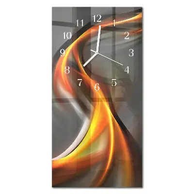 Horloge murale en verre rectangulaire Abstraction