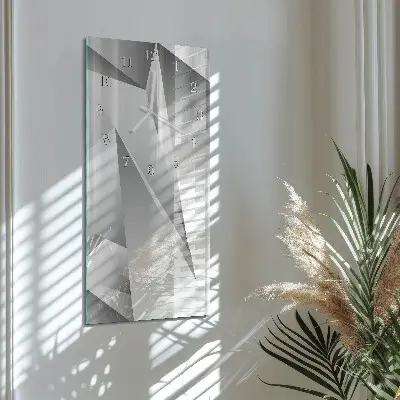 Horloge murale en verre rectangulaire Modèle