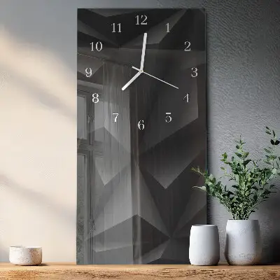 Horloge murale en verre rectangulaire Modèle