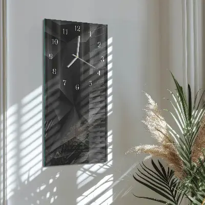 Horloge murale en verre rectangulaire Modèle