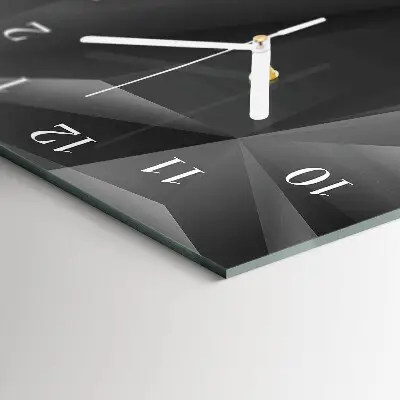 Horloge murale en verre rectangulaire Modèle