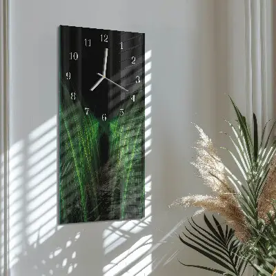 Horloge murale en verre rectangulaire Loin