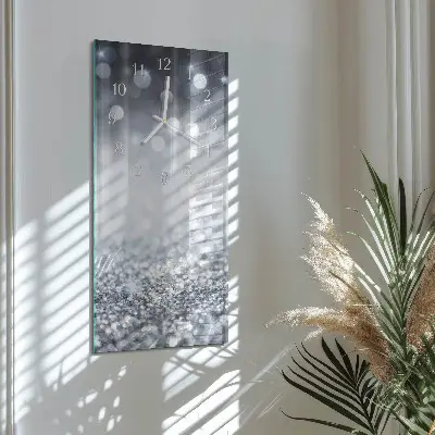 Horloge murale en verre rectangulaire Brocart