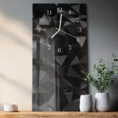 Horloge murale en verre rectangulaire Modèle
