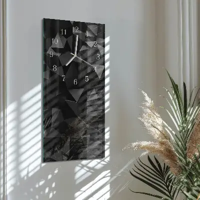 Horloge murale en verre rectangulaire Modèle