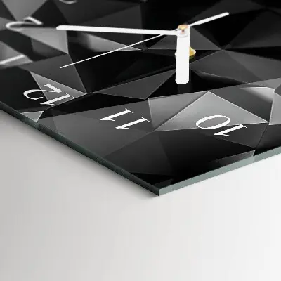 Horloge murale en verre rectangulaire Modèle