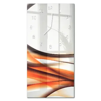 Horloge murale en verre rectangulaire Abstraction