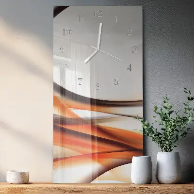 Horloge murale en verre rectangulaire Abstraction