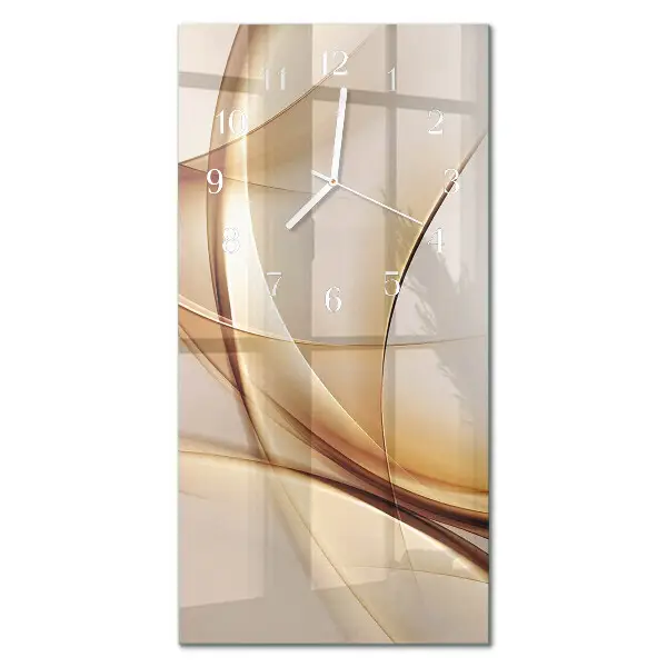 Horloge murale en verre rectangulaire Abstraction