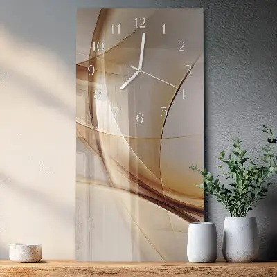 Horloge murale en verre rectangulaire Abstraction