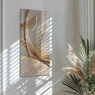 Horloge murale en verre rectangulaire Abstraction