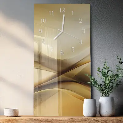 Horloge murale en verre rectangulaire Abstraction