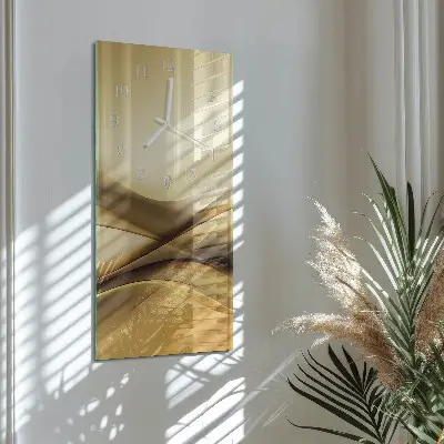 Horloge murale en verre rectangulaire Abstraction