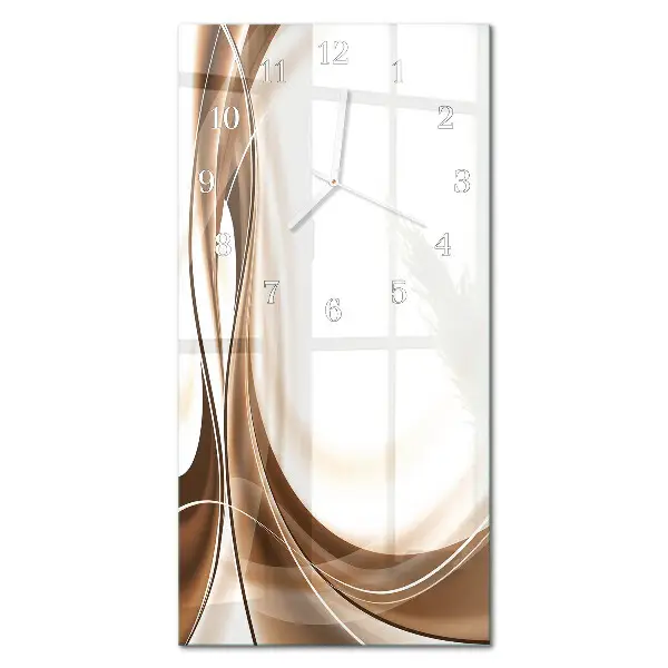 Horloge murale en verre rectangulaire Modèle