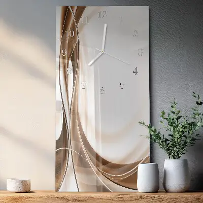 Horloge murale en verre rectangulaire Modèle