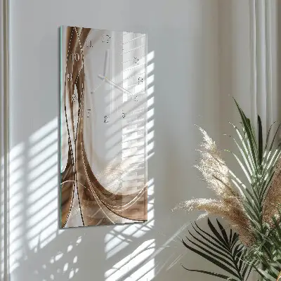 Horloge murale en verre rectangulaire Modèle
