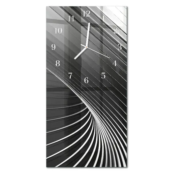 Horloge murale en verre rectangulaire Abstraction