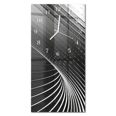 Horloge murale en verre rectangulaire Abstraction