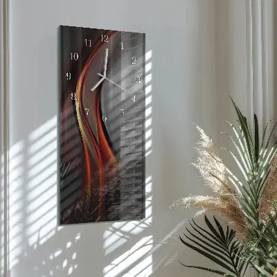 Horloge murale en verre rectangulaire Modèle