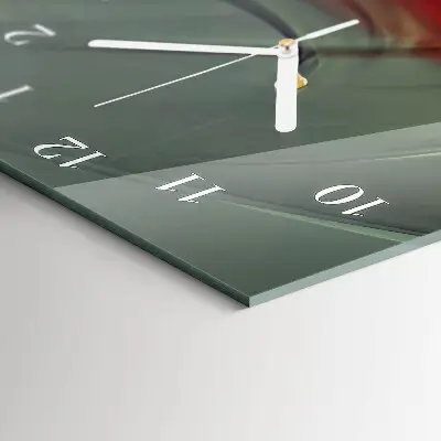 Horloge murale en verre rectangulaire Modèle