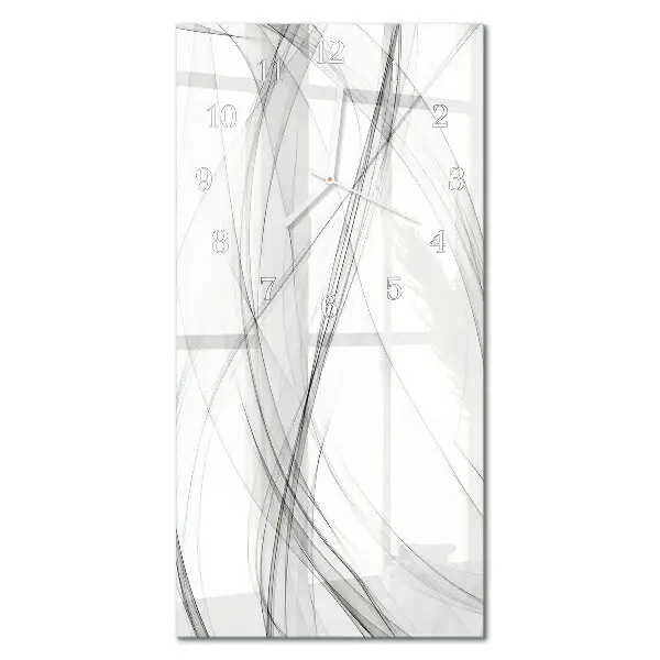 Horloge murale en verre rectangulaire Rideau