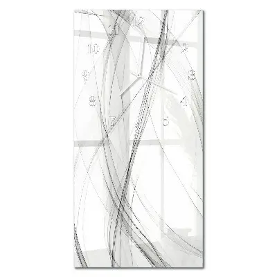 Horloge murale en verre rectangulaire Rideau