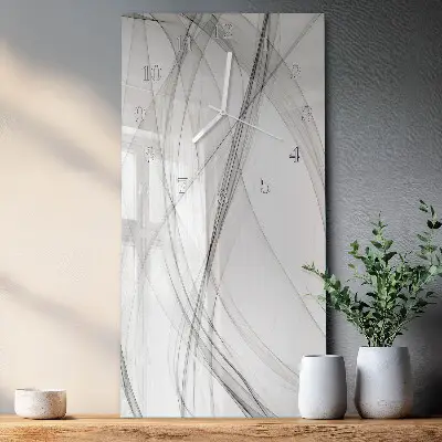 Horloge murale en verre rectangulaire Rideau
