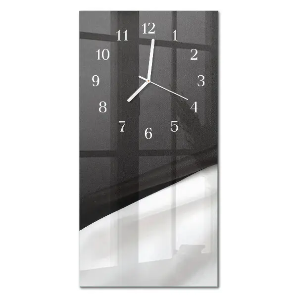 Horloge murale en verre rectangulaire Contraste