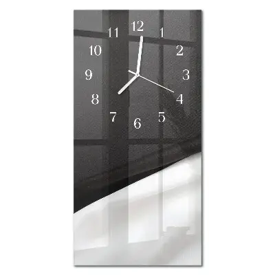 Horloge murale en verre rectangulaire Contraste