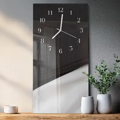 Horloge murale en verre rectangulaire Contraste